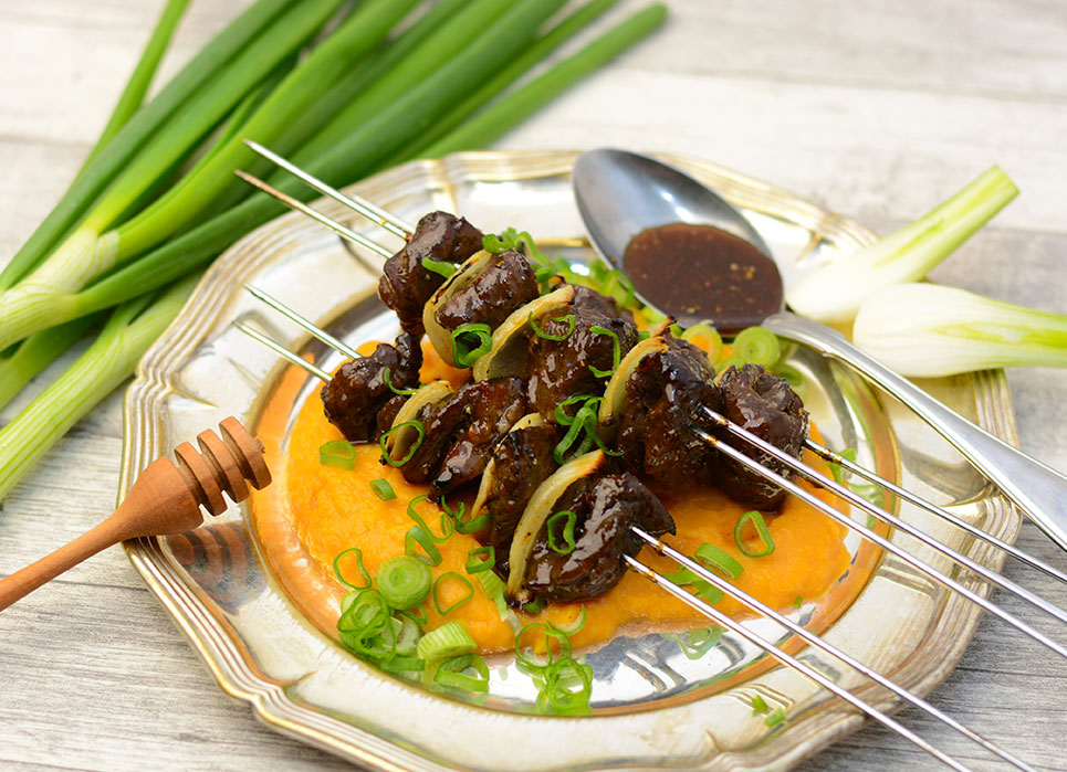 Honeyed Shish Kebabs